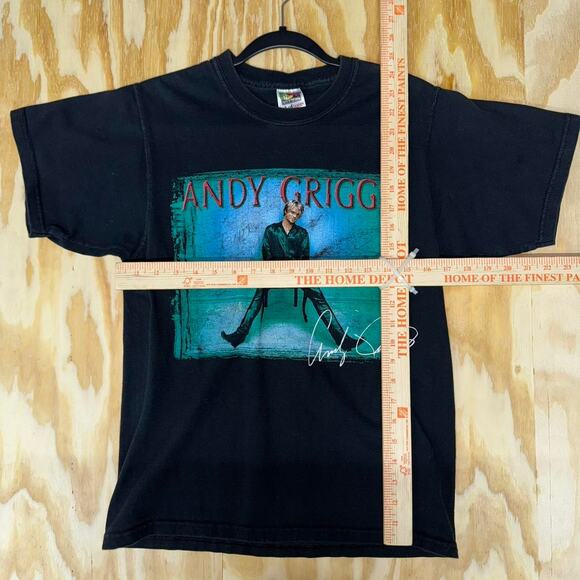 Vintage y2k andy griggs signed the lonely tour 2000s t-shirt - Picture 3 of 4